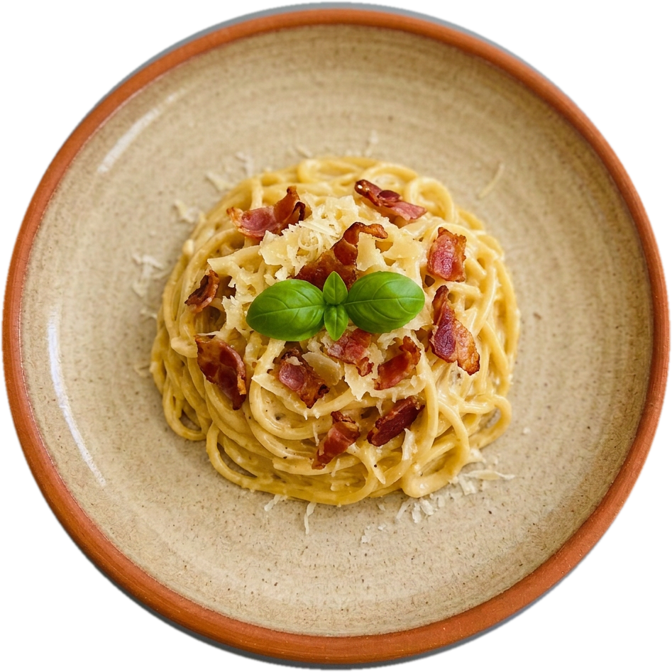 Spaghetti ai Formaggi con Prosciutto