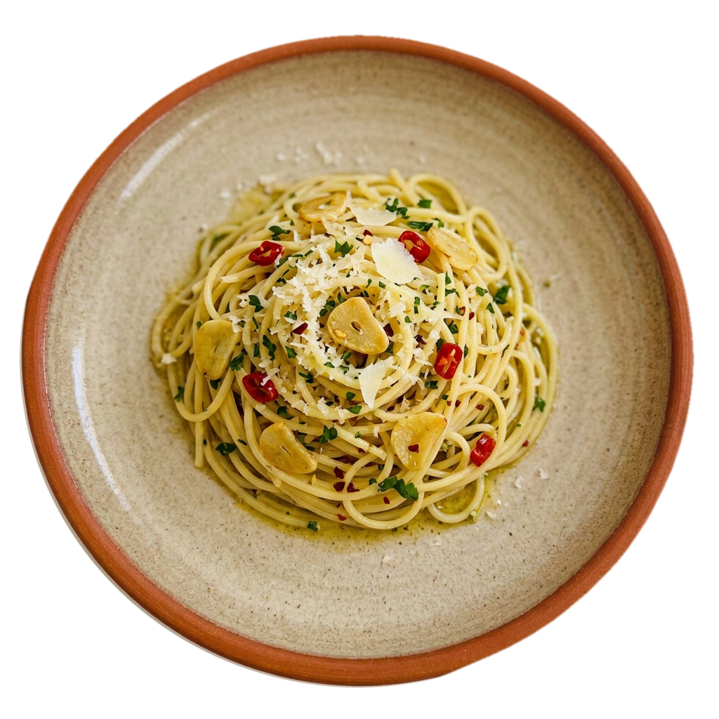 Spaghetti aglio, olio e peperoncino